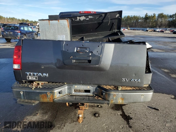 2012 Nissan Titan SV with VIN 1N6AA0EC9CN309653, listed as a Copart auction lot 85944054 with 146,956 mi miles and Salvage Title. Bid and sale history available at carsss.com. Image 6.