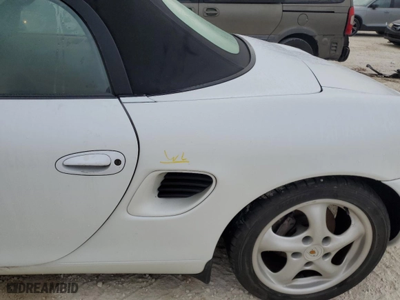 1998 Porsche Boxster with VIN WP0CA2987WU623387, listed as a Copart auction lot 76859594 with 0 mi miles and Salvage Title. Bid and sale history available at carsss.com. Image 12.