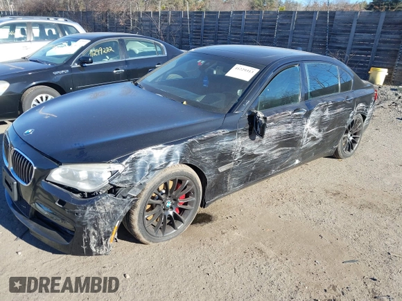 2015 BMW 7 Series 750Li xDrive with VIN WBAYF8C56FD654698, listed as a IAAI auction lot 41229313 with 120,238 mi miles and . Bid and sale history available at carsss.com. Image 6.