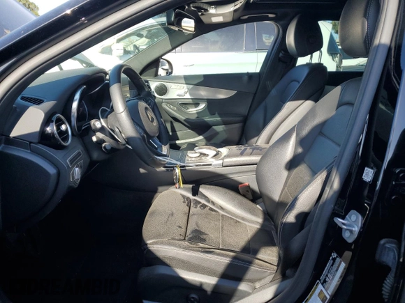 2018 Mercedes-Benz C with VIN 55SWF4JB0JU263980, listed as a Copart auction lot 50843375 with 92,395 mi miles and Salvage Title. Bid and sale history available at carsss.com. Image 7.