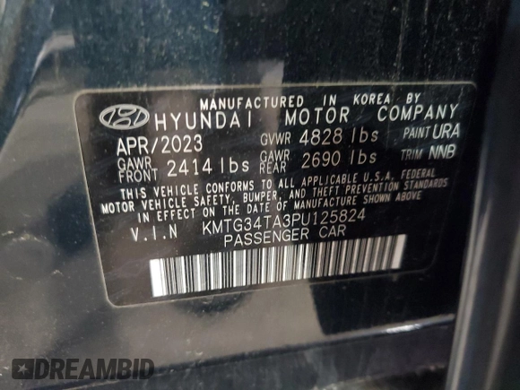 2023 Genesis G70 2.0T z VIN KMTG34TA3PU125824, wystawiony jako Copart lot #60723445 z przebiegiem Nie podano mil oraz Nie do naprawy • Non repairable. Historia ofert i sprzedaży dostępna na DreamBid. Obrazek 12.