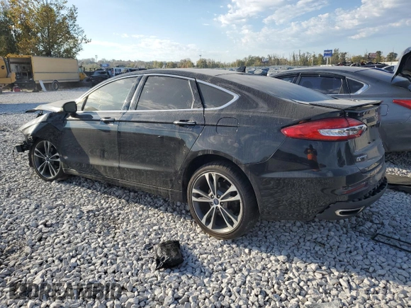 2019 Ford Fusion Titanium with VIN 3FA6P0K98KR181486, listed as a Copart auction lot 83627054 with 88,893 mi miles and Salvage title. Bid and sale history available at DreamBid. Image 2.