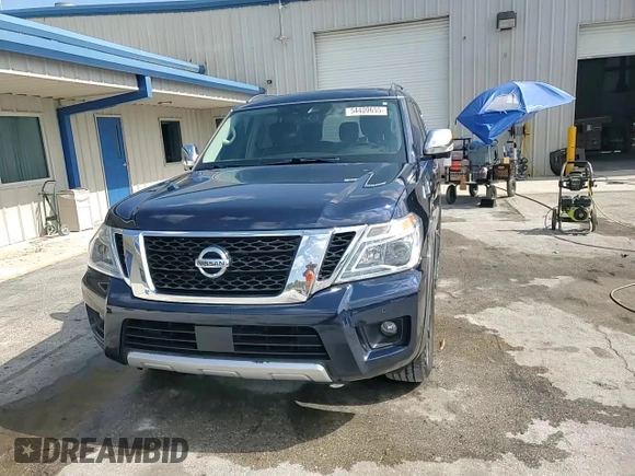 2018 Nissan Armada SL with VIN JN8AY2ND2JX000079, listed as a Copart auction lot 54400655 with 122,115 mi miles and Salvage Title. Bid and sale history available at DreamBid. Image 15.