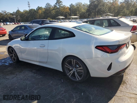 2021 BMW 4 Series 430i with VIN WBA53AP03MCF97965, listed as a Copart auction lot 82152154 with 41,854 mi miles and Salvage Title. Bid and sale history available at DreamBid. Image 2.