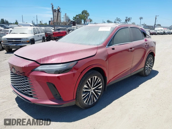 2023 Lexus RX 350h with VIN 2T2BBMCA9PC014179, listed as a IAAI auction lot 42375208 with 9,525 mi miles and . Bid and sale history available at DreamBid. Image 2.