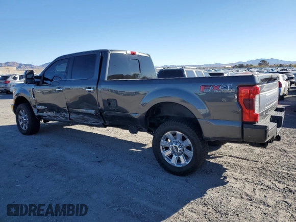 2017 Ford F-350 Platinum with VIN 1FT8W3BT2HEF16434, listed as a Copart auction lot 47240165 with 99,219 mi miles and Salvage Title. Bid and sale history available at DreamBid. Image 2.