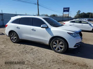 2014 Acura MDX Advance with VIN 5FRYD3H86EB012941, listed as a Copart auction lot 87821975 with 168,520 mi miles and Salvage title. Bid and sale history available at DreamBid. Image 4.