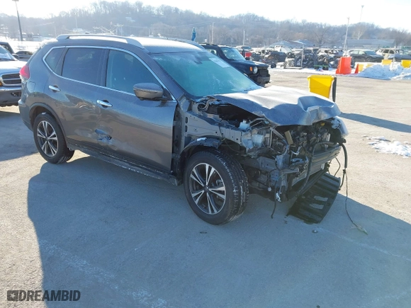 2020 Nissan Rogue SV with VIN JN8AT2MV5LW144436, listed as a IAAI auction lot 41642351 with 44,192 mi miles. Bid and sale history available at carsss.com. Image 1.