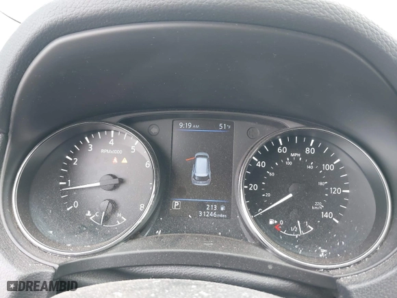 2019 Nissan Rogue SL with VIN 5N1AT2MTXKC822202, listed as a IAAI auction lot 41711830 with 31,246 mi miles. Bid and sale history available at carsss.com. Image 7.