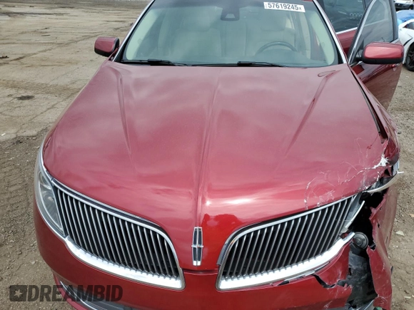 2013 Lincoln MKS EcoBoost with VIN 1LNHL9FT1DG604990, listed as a Copart auction lot 57619245 with 76,899 mi miles and Clean title. Bid and sale history available at DreamBid. Image 11.