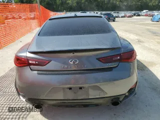 2018 Infiniti Q60 Luxe with VIN JN1EV7EKXJM340831, listed as a Copart auction lot 57178455 with 99,445 mi miles and Salvage title. Bid and sale history available at DreamBid. Image 6.