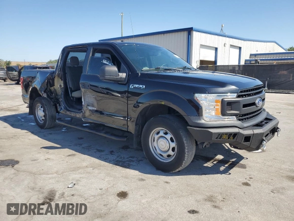 2018 Ford F-150 XL with VIN 1FTEW1EBXJFD71394, listed as a Copart auction lot 52384775 with 185,267 mi miles and Salvage Title. Bid and sale history available at carsss.com. Image 4.