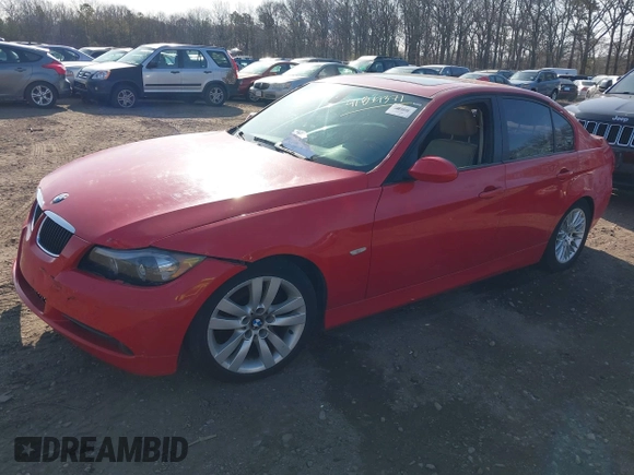 2006 BMW 3 Series 325i with VIN WBAVB17516NK31036, listed as a IAAI auction lot 41849371 with Not Provided miles. Bid and sale history available at carsss.com. Image 2.