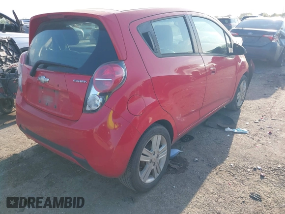 2014 Chevrolet Spark LT with VIN KL8CD6S93EC567611, listed as a IAAI auction lot 41871911 with 165,286 mi miles. Bid and sale history available at carsss.com. Image 4.