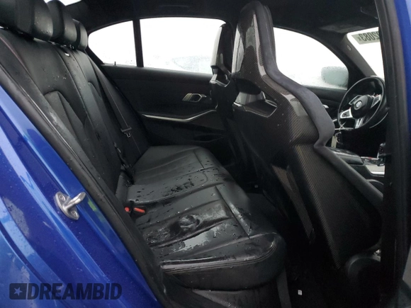 2022 BMW M3 Competition xDrive with VIN WBS43AY09NFM10618, listed as a Copart auction lot 41450415 with 21,935 mi miles and Non repairable. Bid and sale history available at DreamBid. Image 10.