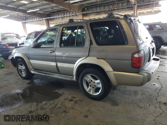 2001 Infiniti QX4 with VIN JNRDR09X21W204448, listed as a Copart auction lot 82619574 with 114,520 mi miles and Salvage Title. Bid and sale history available at DreamBid. Image 2.