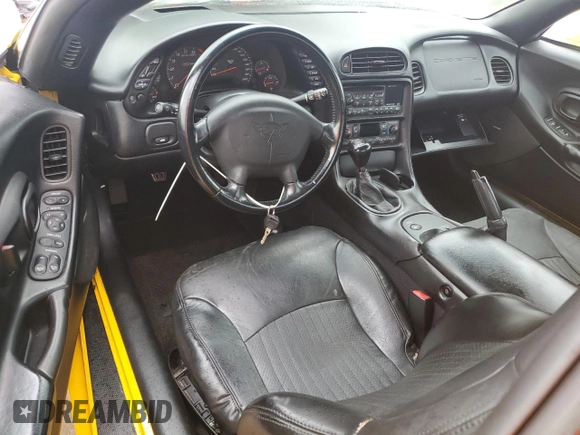 2002 Chevrolet Corvette Z06 with VIN 1G1YY12S025105250, listed as a Copart auction lot 74154304 with 0 mi miles and Salvage Title. Bid and sale history available at carsss.com. Image 8.