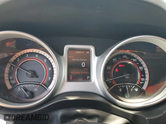 2013 Dodge Journey SE with VIN 3C4PDCAB3DT699816, listed as a Copart auction lot 52856455 with 67,688 mi miles and Salvage Title. Bid and sale history available at carsss.com. Image 9.