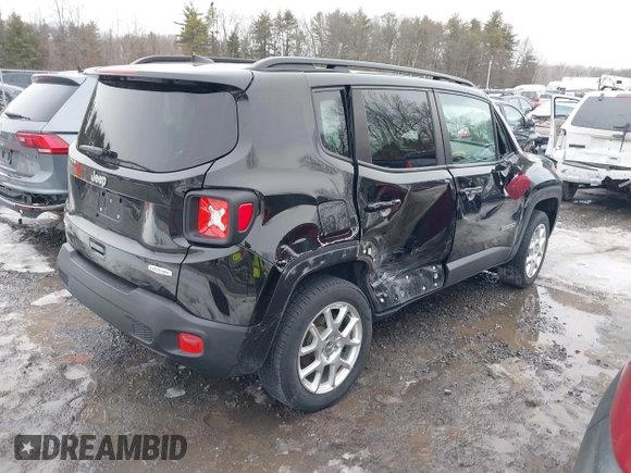 2021 Jeep Renegade 80th Anniversary z VIN ZACNJDBB4MPM79934, wystawiony jako IAAI lot #41654783 z przebiegiem 65 939 mil mil oraz . Historia ofert i sprzedaży dostępna na DreamBid. Obrazek 4.