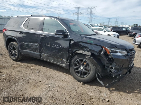 2018 Chevrolet Traverse LT Cloth with VIN 1GNERGKW1JJ250288, listed as a Copart auction lot 54748485 with 122,290 mi miles and Salvage title. Bid and sale history available at DreamBid. Image 4.