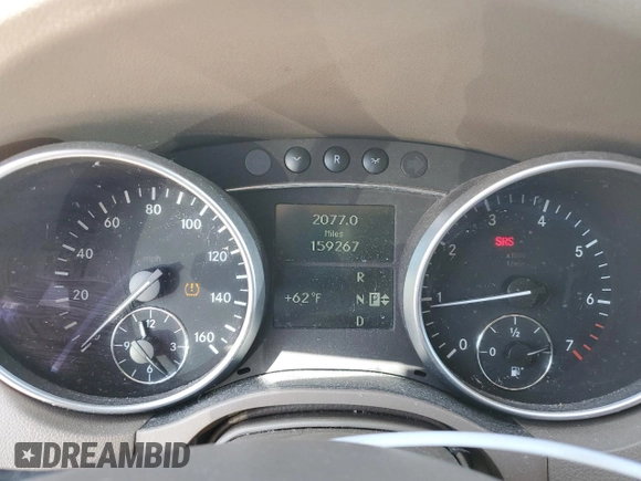 2008 Mercedes-Benz M 350 with VIN 4JGBB86E08A392001, listed as a Copart auction lot 52546525 with 159,267 mi miles and Salvage Title. Bid and sale history available at DreamBid. Image 9.