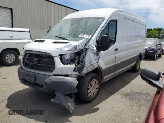 2019 Ford Transit with VIN 1FTYR2CG6KKB30997, listed as a Copart auction lot 58877554 with 43,205 mi miles and Salvage Title. Bid and sale history available at carsss.com. Image 1.