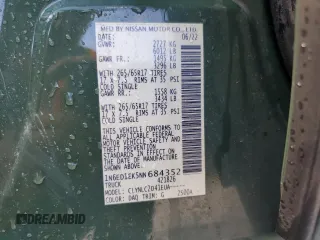 2022 Nissan Frontier S with VIN 1N6ED1EK5NN684352, listed as a Copart auction lot 67258384 with 54,732 mi miles and Salvage Title. Bid and sale history available at carsss.com. Image 13.