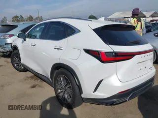 2025 Lexus NX with VIN JTJGKCEZ1S5025350, listed as a IAAI auction lot 41465412 with 10,420 mi miles. Bid and sale history available at carsss.com. Image 3.