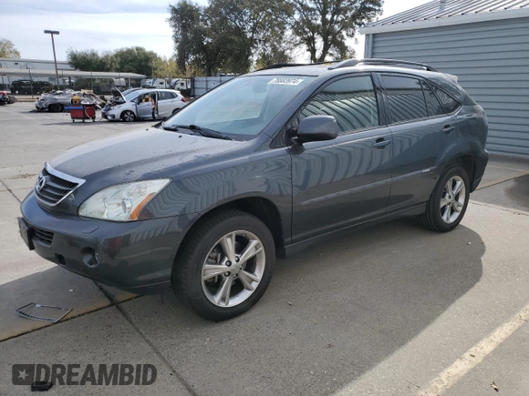 2007 Lexus RX 400h z VIN JTJGW31U972002681, wystawiony jako Copart lot #78883974 z przebiegiem 288 019 mil mil oraz Szkody całkowita. Historia ofert i sprzedaży dostępna na DreamBid. Obrazek 1.