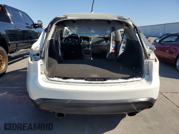 2014 Infiniti QX70 z VIN JN8CS1MW2EM412484, wystawiony jako Copart lot #56695895 z przebiegiem Nie podano mil oraz Szkoda całkowita • Salvage title. Historia ofert i sprzedaży dostępna na DreamBid. Obrazek 6.