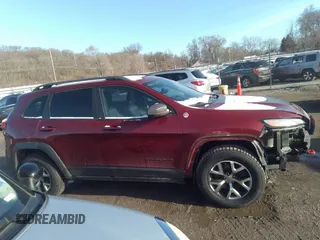 2014 Jeep Cherokee Trailhawk with VIN 1C4PJMBS9EW161047, listed as a IAAI auction lot 41841038 with Not Provided miles. Bid and sale history available at carsss.com. Image 13.