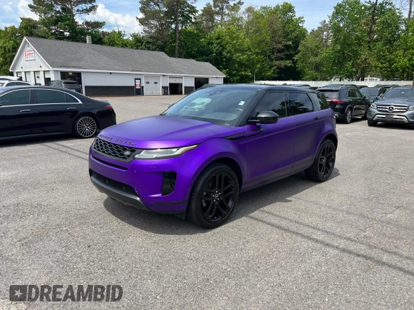 2020 Land Rover Range Rover Evoque SE z VIN SALZP2FX9LH021558, wystawiony jako Copart lot #58984965 z przebiegiem 157 349 mil mil oraz Czysty tytuł • Clean title. Historia ofert i sprzedaży dostępna na DreamBid. Obrazek 2.