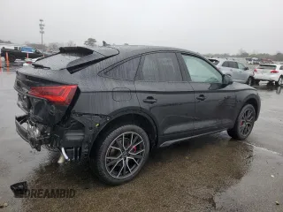 2025 Audi SQ5 Sportback Premium Plus with VIN WA124AFY8S2010468, listed as a Copart auction lot 84091434 with Not Provided miles and Salvage Title. Bid and sale history available at DreamBid. Image 3.