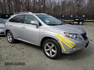 2010 Lexus RX 350 with VIN 2T2BK1BA1AC021974, listed as a Copart auction lot 49097325 with 111,078 mi miles and Salvage Title. Bid and sale history available at DreamBid. Image 4.