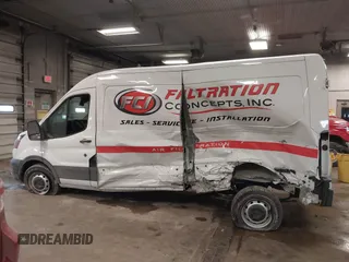 2023 Ford Transit Cargo with VIN 1FTBR1C80PKB95490, listed as a IAAI auction lot 41366493 with 17,450 mi miles and . Bid and sale history available at DreamBid. Image 15.