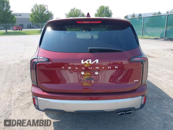 2023 Kia Telluride SX X-Pro with VIN 5XYP5DGC8PG376862, listed as a IAAI auction lot 42481710 with 17,517 mi miles and . Bid and sale history available at DreamBid. Image 16.