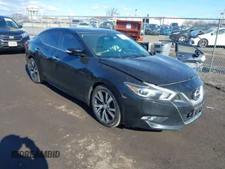 2017 Nissan Maxima SR with VIN 1N4AA6APXHC455227, listed as a IAAI auction lot 41697872 with 42,746 mi miles and . Bid and sale history available at DreamBid. Image 1.