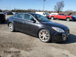 2014 Buick Regal GS with VIN 2G4GU5GX5E9257893, listed as a Copart auction lot 49737655 with 155,541 mi miles and Salvage Title. Bid and sale history available at DreamBid. Image 4.