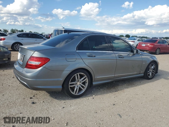 2012 Mercedes-Benz C 250 Sport with VIN WDDGF4HB9CR191921, listed as a Copart auction lot 56283185 with 111,665 mi miles and Clean Title. Bid and sale history available at DreamBid. Image 3.