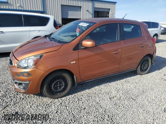 2018 Mitsubishi Mirage ES with VIN ML32A3HJ3JH000276, listed as a Copart auction lot 52456705 with 87,774 mi miles and Salvage title. Bid and sale history available at DreamBid. Image 1.