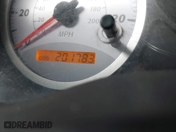 2005 Toyota RAV4 with VIN JTEHD20V750051092, listed as a IAAI auction lot 42083255 with 201,783 mi miles. Bid and sale history available at carsss.com. Image 7.