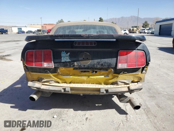 2005 Ford Mustang GT Deluxe with VIN 1ZVHT85H455247309, listed as a Copart auction lot 46153465 with 138,258 mi miles and Salvage Title. Bid and sale history available at DreamBid. Image 6.