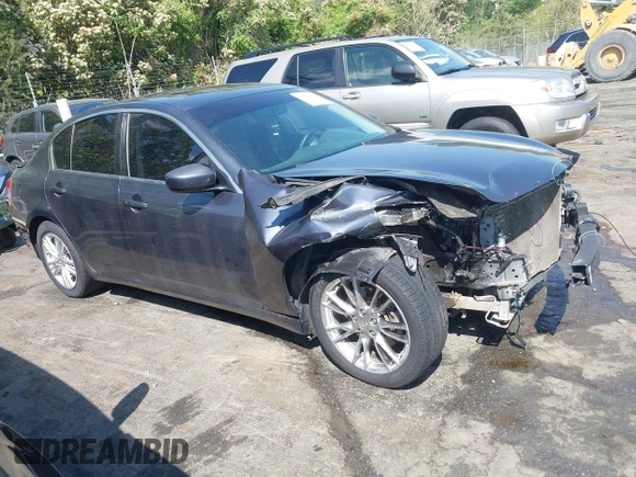 2011 Infiniti G25 Journey with VIN JN1DV6AP7BM831186, listed as a IAAI auction lot 42076873 with 288,346 mi miles. Bid and sale history available at carsss.com. Image 1.