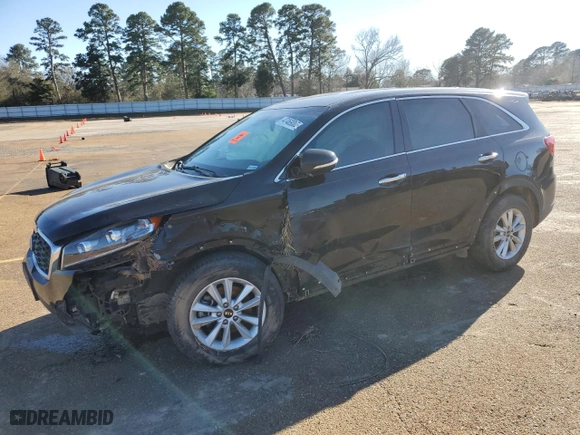 2019 Kia Sorento LX V6 with VIN 5XYPG4A50KG494000, listed as a Copart auction lot 47469005 with 0 mi miles and Salvage Title. Bid and sale history available at carsss.com. Image 1.
