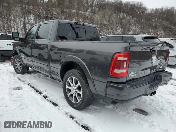 2023 Ram 2500 Longhorn with VIN 3C6UR5GL0PG509393, listed as a Copart auction lot 44951365 with 0 mi miles and Salvage Title. Bid and sale history available at carsss.com. Image 2.