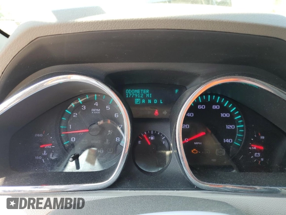 2012 Chevrolet Traverse LS with VIN 1GNKRFED4CJ300613, listed as a Copart auction lot 52906305 with 177,912 mi miles and Salvage Title. Bid and sale history available at DreamBid. Image 9.