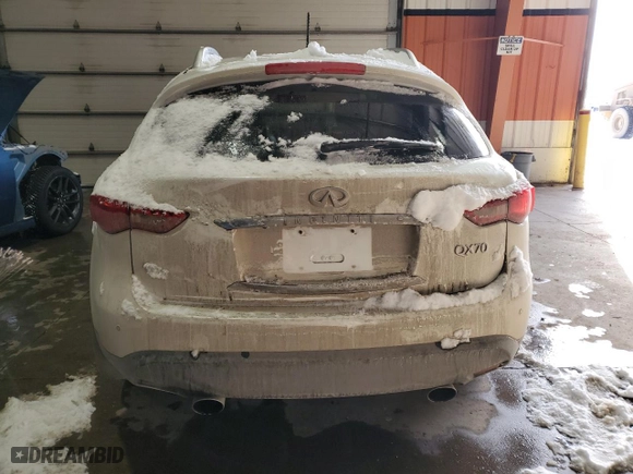 2014 Infiniti FX50 with VIN JN8BS1MW8EM400125, listed as a Copart auction lot 44253485 with NaN miles and Salvage Title. Bid and sale history available at carsss.com. Image 6.