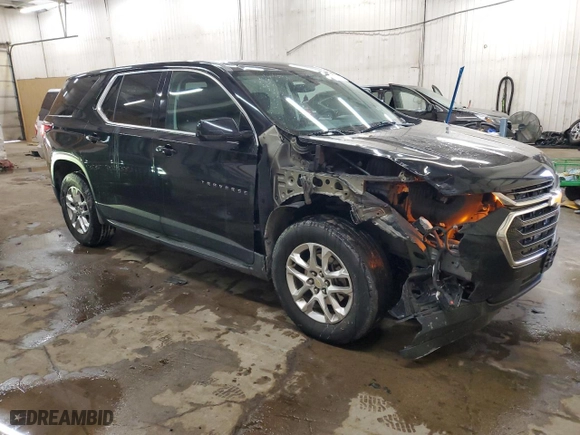 2018 Chevrolet Traverse LS with VIN 1GNERFKWXJJ219180, listed as a Copart auction lot 44424005 with 111,454 mi miles and Salvage Title. Bid and sale history available at carsss.com. Image 4.