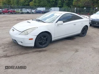2000 Toyota Celica GTS with VIN JTDDY32T7Y0024360, listed as a IAAI auction lot 40533647 with 191,611 mi miles. Bid and sale history available at carsss.com. Image 2.