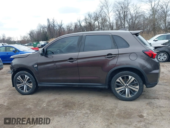2020 Mitsubishi Outlander Sport ES 2.0 with VIN JA4AR3AU0LU029485, listed as a IAAI auction lot 41622733 with 54,659 mi miles. Bid and sale history available at carsss.com. Image 14.